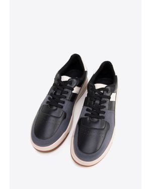 Wittchen Herren-Sneaker Aus Schwarzem Und Grauem Öko-Leder
