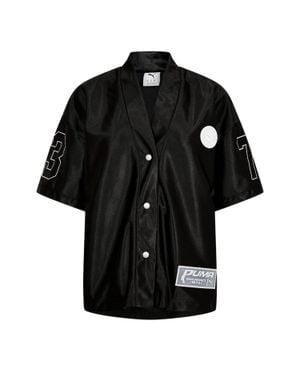 PUMA Hemdjacke Für Damen, Leger - Schwarz