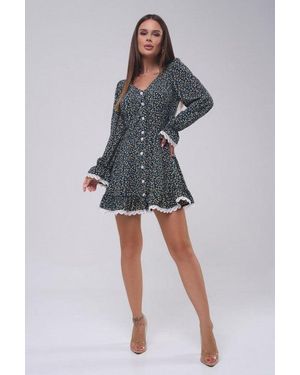 Issa Plus Day Damen Gewebtes Kleid - Mehrfarbig
