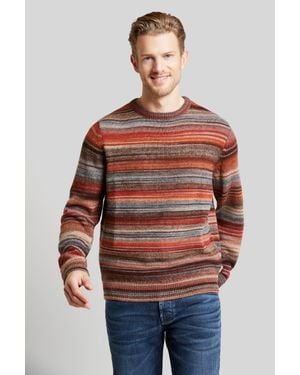 Bugatti Herren Pullover Mit-Farbverlauf - Rot