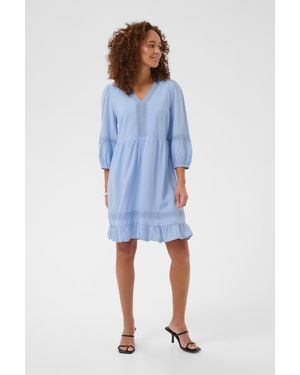 Kaffe Kleid Kacarrie Kleid A-Shape - Blau
