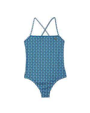 Lacoste "Robert George" Badeanzug Für Damen /Weiß) - Blau