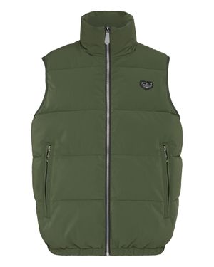 Philipp Plein Daunenweste - Grün