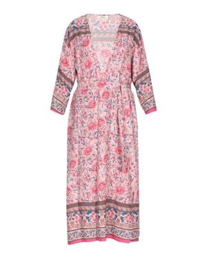 Usha Kimono Frauen Hellrosa Mehrfarbig - Pink