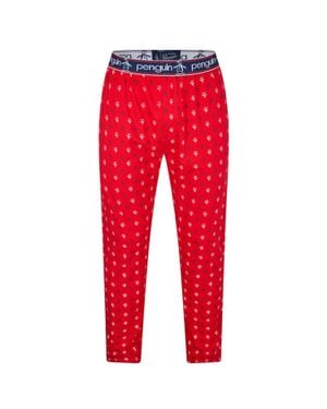 Original Penguin Schlafanzughose Für Herren - Rot