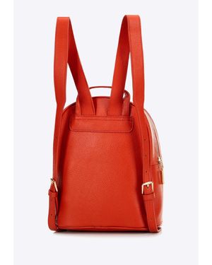 Wittchen Damenrucksack Aus Orangefarbenem Geprägtem Leder - Rot
