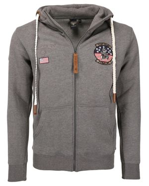 top gun Sweatjacke Tg20193110 - Grau
