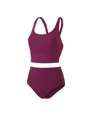 Speedo "Luniaglow" Badeanzug Für Damen (Violett) - Lila