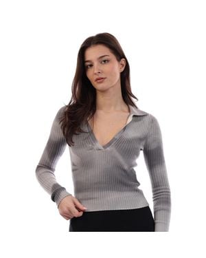 DIESEL Pullover Top Für Damen, Langärmlig - Grau