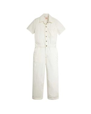 Levi's Jumpsuit Für Damen, Mit Kragen, Regulär (Naturweiß)