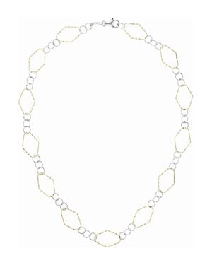 Der Kettenmacher Der Kettenmacher Fantasy Kette 925/- Sterling Silber Rhodiniert/Vergoldet 50 Cm - Weiß