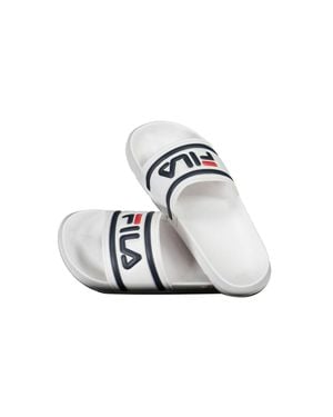 Fila Grobe Slippers Bequeme Slippers - Weiß