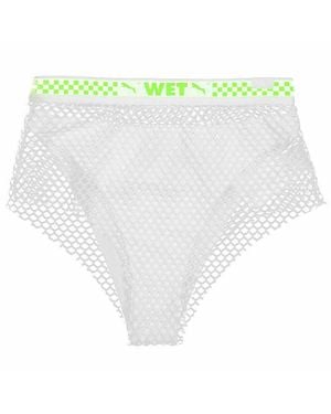 PUMA X Rihanna Fenty Damen Bikinislip Mit Weißem Netzbesatz