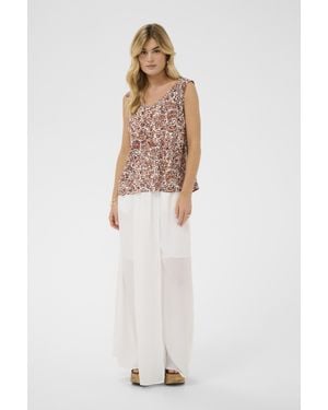 Cream Ärmellose Bluse Crtiah Ärmellose Bluse Regular Fit - Weiß