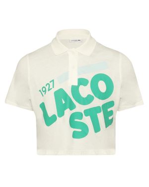 Lacoste Poloshirt Für Damen, Kurz Geschnitten - Grün