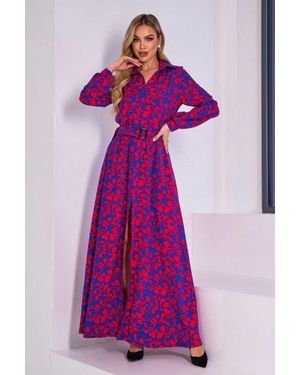 Issa Plus Day Damen Gewebtes Kleid - Lila