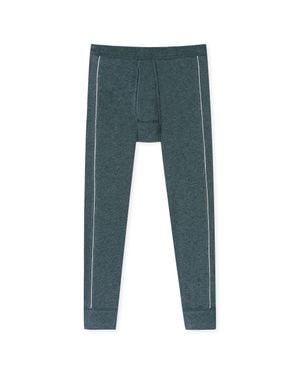 Schiesser Hose Lang Lange Unterhose - Schwarz