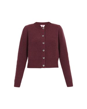 myMo Strickjacke Frauen - Lila
