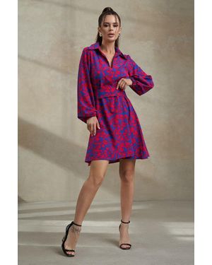Issa Plus Day Damen Gewebtes Kleid - Lila