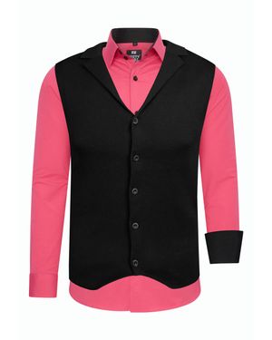 Rusty Neal Hemd Mit Weste 2Er Set - Rot