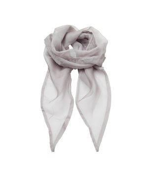 PREMIER Damen Chiffon-Schal Chiffon-Halstuch (Silberfarben) - Grau