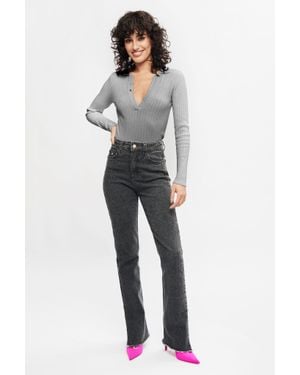 Bennu Grauer Damen Pullover