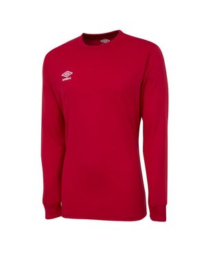 Umbro "Club" Trikot Für Herren Langärmlig (Zinnoberrot)