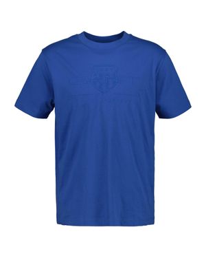 GANT Reg Tonal Shield T-Shirt - Blau