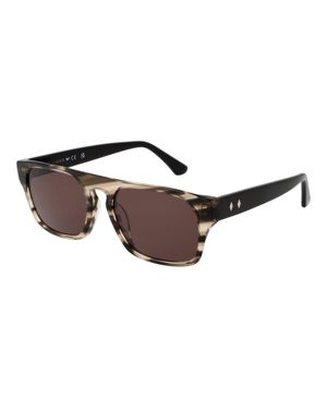 Web Graue Acetat-Sonnenbrille - Braun