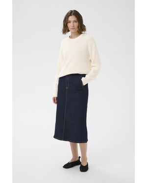 Part Two Strickpullover Bozenapw Strickpullover Baggy Fit - Blau