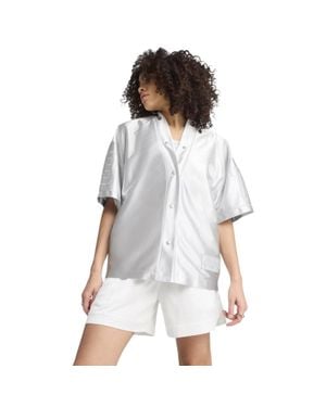 PUMA Hemdjacke Für Damen, Leger (Frostgrau)