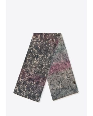 Wittchen Damenschal Mit Orientalischem Muster, Und Rosa - Grau