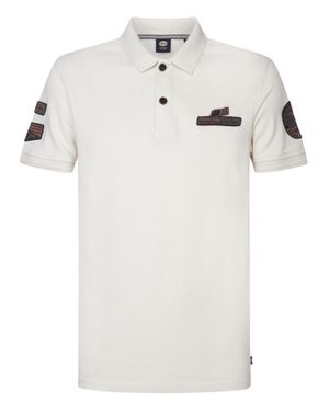 Petrol Industries Poloshirt Mit Aufdruck Tarpon Herren - Weiß