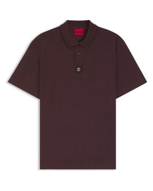 HUGO "Deabono" Poloshirt Für Herren (Dunkelbraun) - Lila