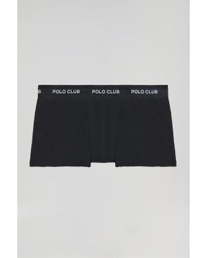 POLO CLUB Pack Mit Drei Boxershorts Mit Logo - Schwarz