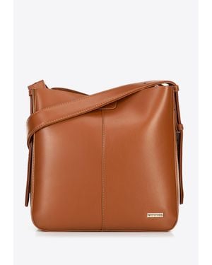 Wittchen Damenhandtasche, Kunstleder, Öko-Leder - Braun