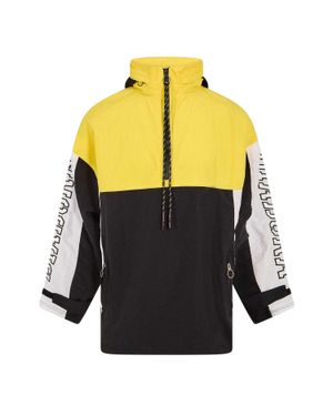 Diadora "Ema" Anorak Für Herren, Hochleistungsmaterial, Training (Sonnenblumen-Gelb/Weiß/Schwarz)