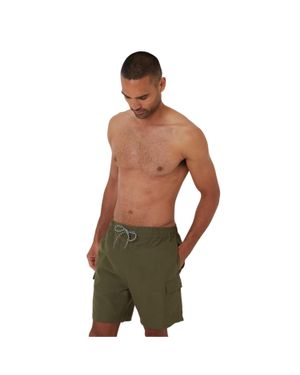 Threadbare Badeshorts Für Herren, Leger (Khakigrün)