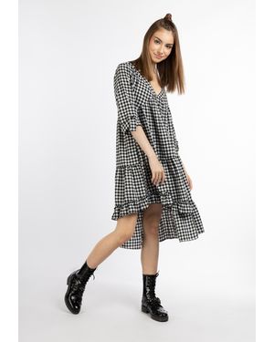 Mo My Rocks Robe Midi En Bois De Riz - Weiß