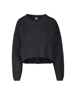 Urban Classics Sweatshirt Für Damen Weite Ärmeln - Schwarz