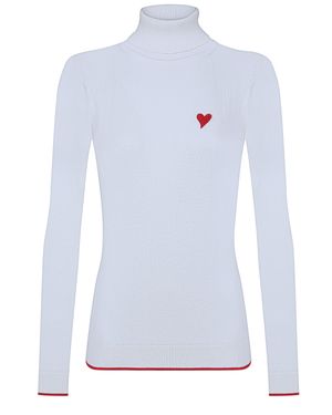 Felix Hardy Pullover Rollkragenpullover - Weiß