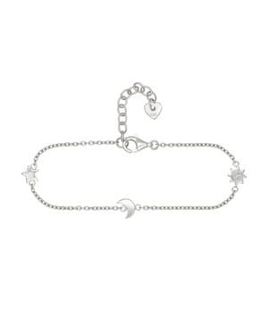 Caï Armband 925 Sterling Rhodiniert Sonne - Weiß