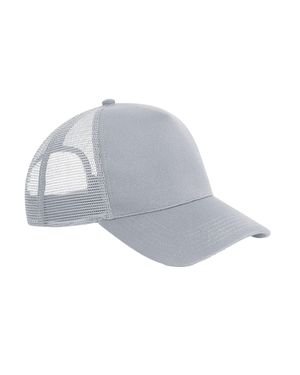 BEECHFIELD® Trucker Cap Snapback Für Herren/Damen (Hellgrau)