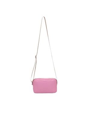 Firetrap Umhängetasche, Logo, Leder (Hellrosa) - Pink