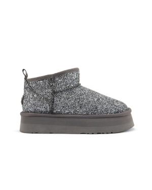 Australia Luxe Gemütliche Ultra Kurze Platfoam Glitzer - Grau