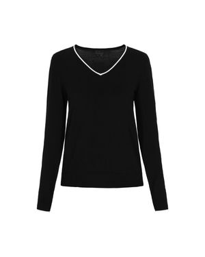 Dreimaster Pullover Für Damen, Klassischer Schnitt - Schwarz