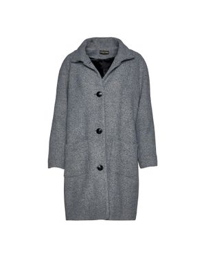 Conquista Grauer Mantel Aus Wollmischung Von Fashion