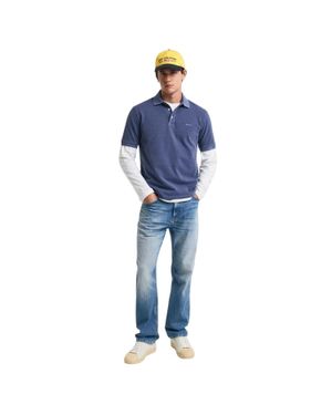 GANT Poloshirt Für Herren, Sonne Verblasst, Piqué - Blau