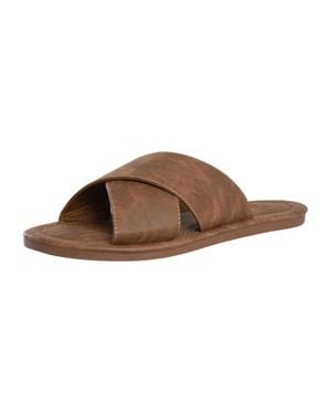 Superdry Vintage-Kreuzriemen-Schieber - Braun