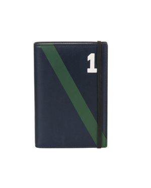 Hackett Notizbuch Mit Ledereinband Und Gummiverschluss Hm010086 - Blau